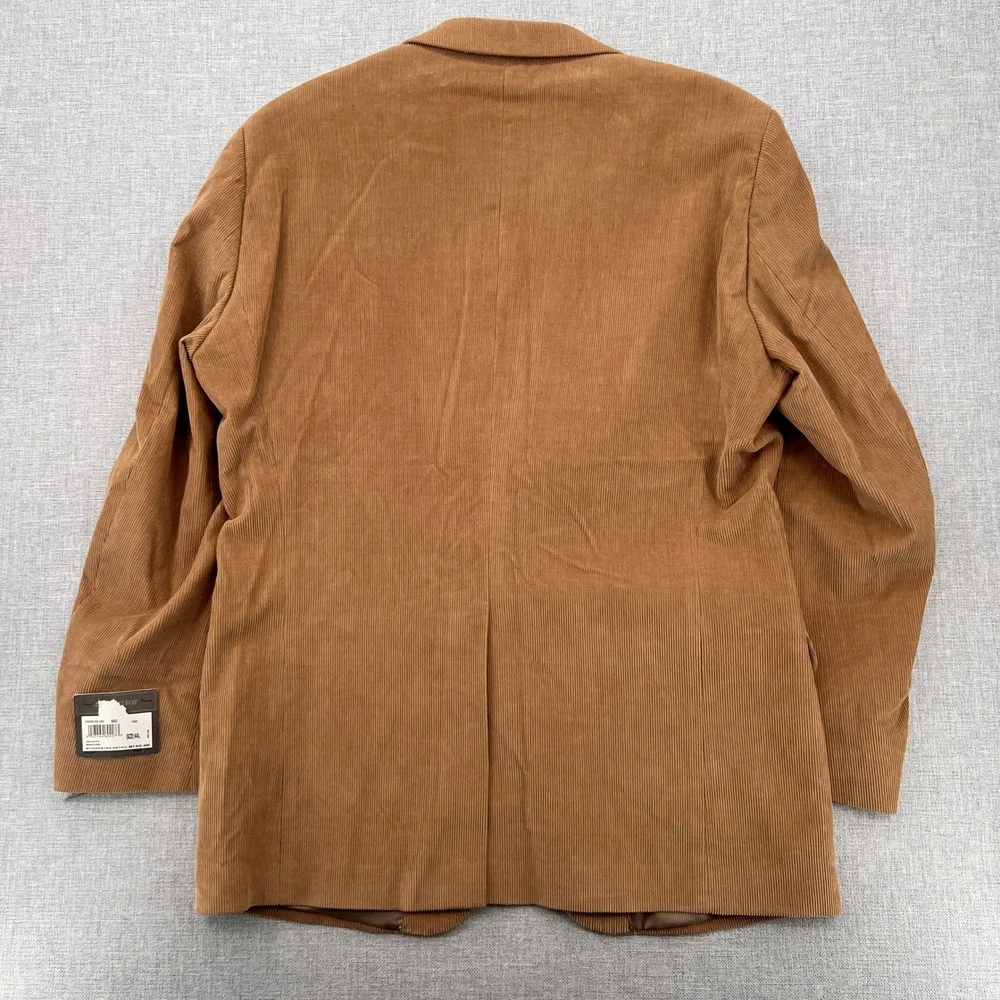 NEW Dockers Corduroy Blazer Sport Coat Jacket Men 44L‎ Beige Cotton Academia Ivy